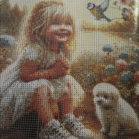 Diamond Art Kit A Charming Little Girl & her Puppy  HX0003 Adorable!! - Picture 1 of 11